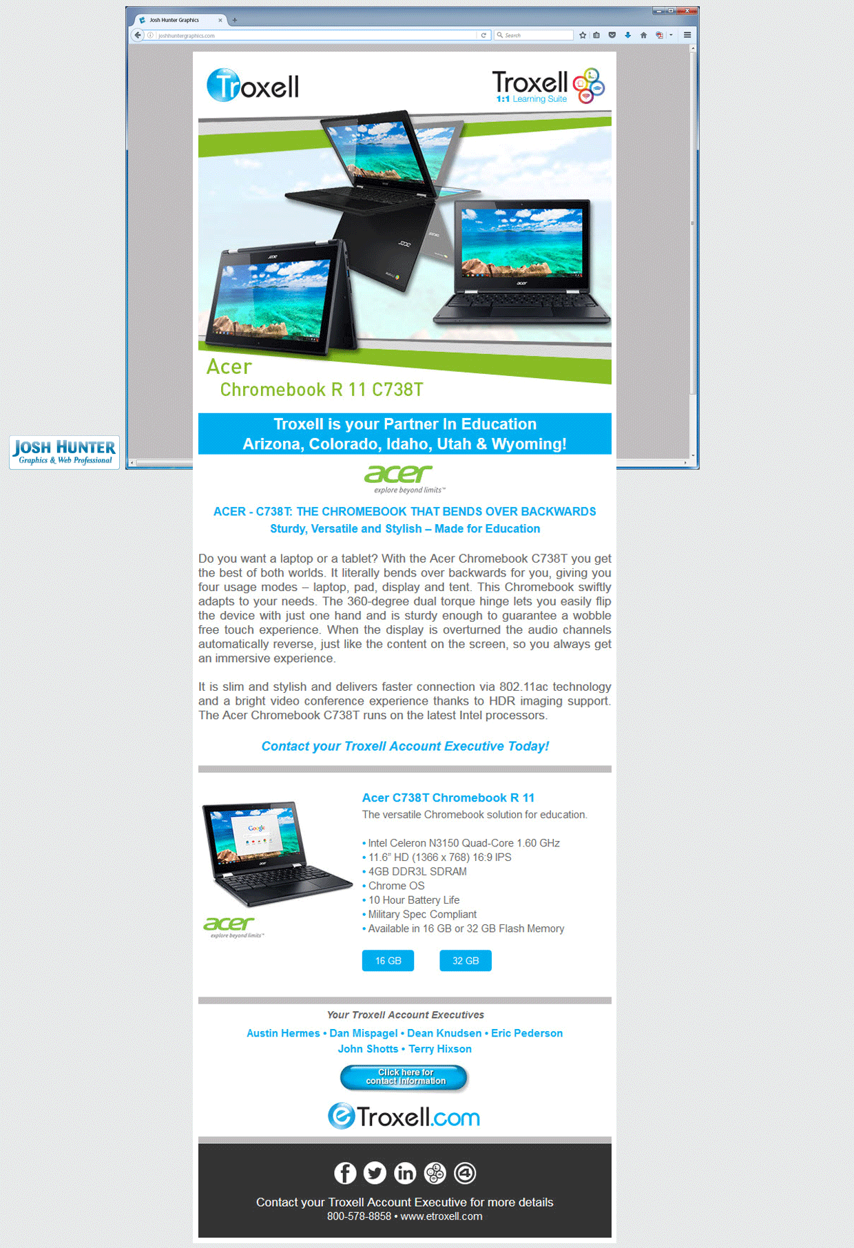 Acer Email Advertisement