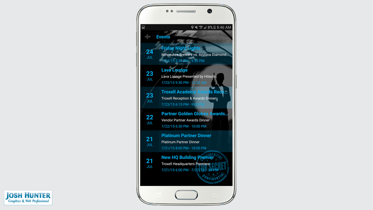 App Events Page